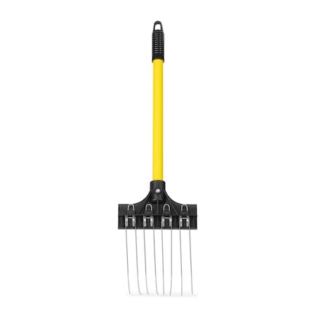 The Groundskeeper Ii Groundskeeper II 6 in. Mini Rake with 18 in. Yellow Handle 99353